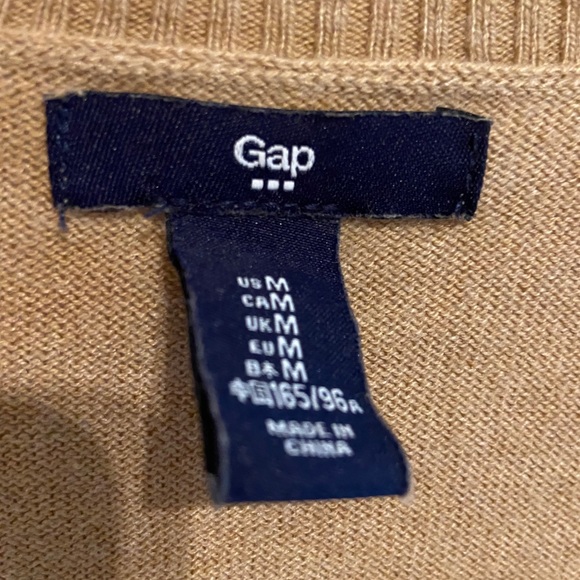 Gap Women’s Tan Button Up Cardigan Size M - Picture 2 of 4